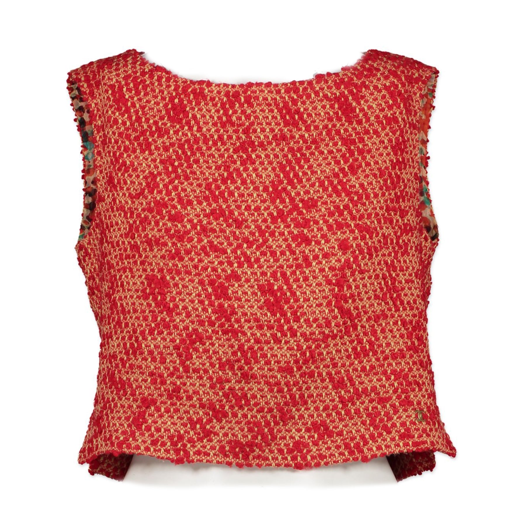 Chanel Bouclé Red Top - size FR36 for the best price at Labellov online
