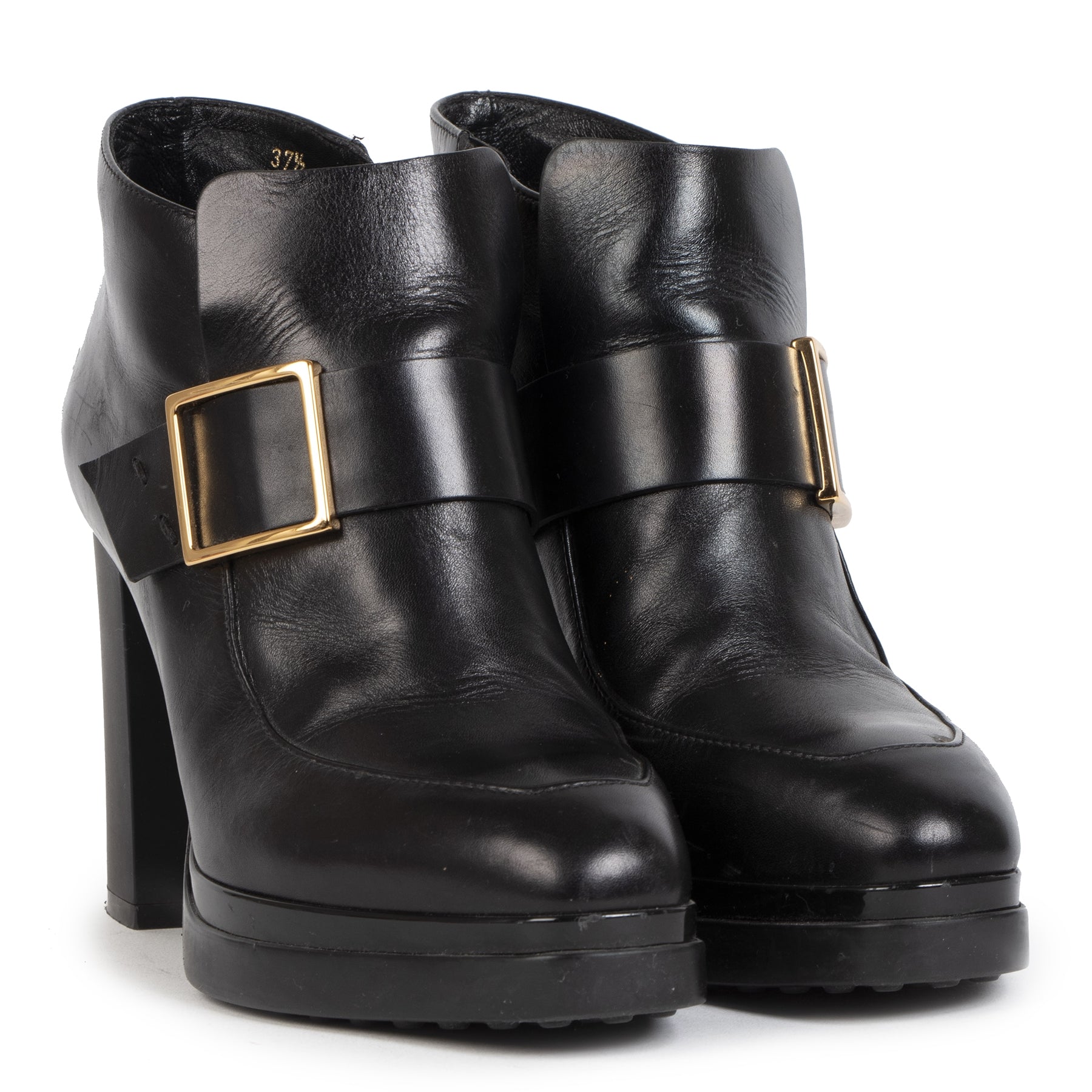 Authentieke tweedehands Tod's Black Ankle Boots - Size 37.5 juiste prijs veilig online winkelen LAbelLOV webshop luxe merken winkelen Antwerpen België mode fashion