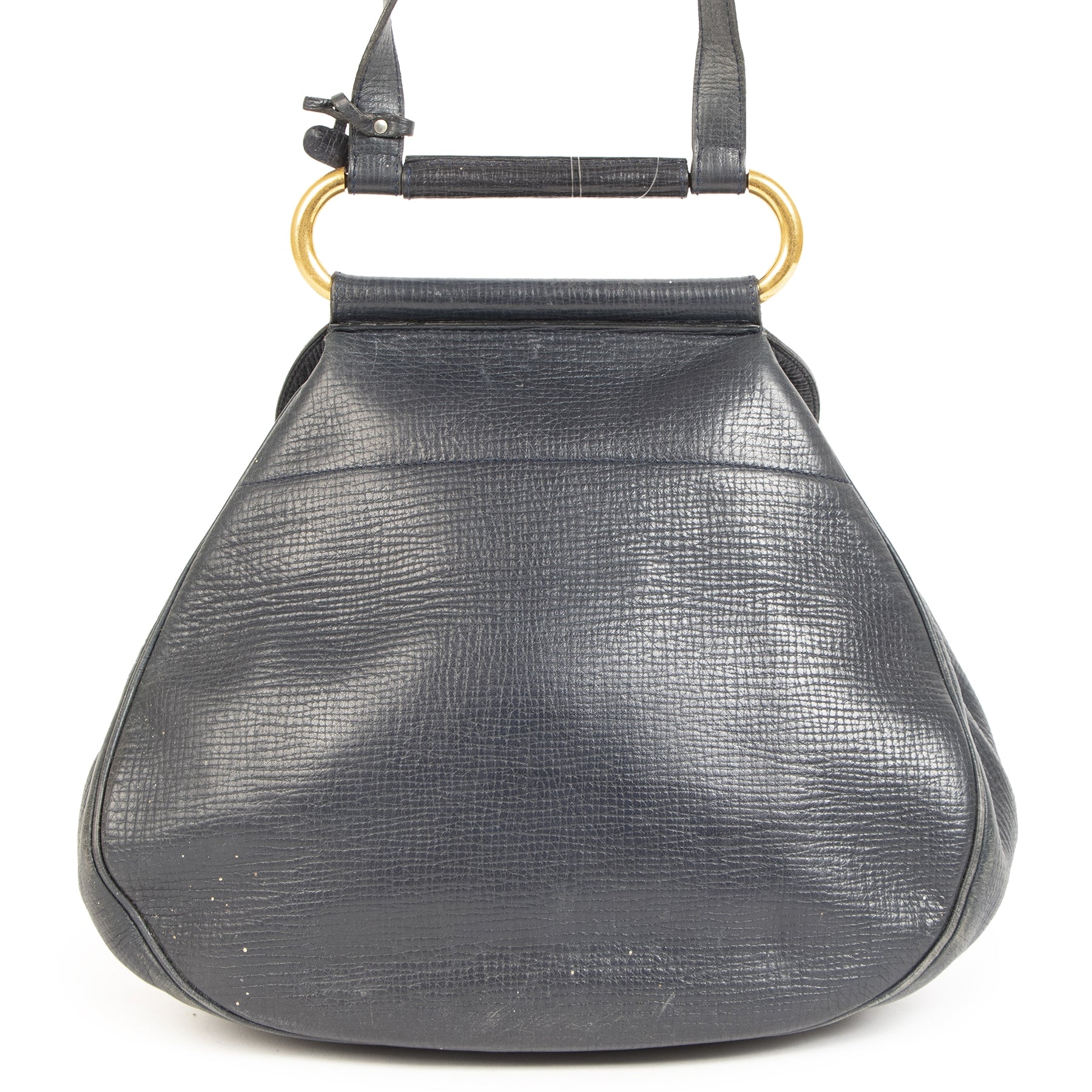 Authentic Delvaux Cercaux Blue d'occasion en toute sécurité magasin en ligne LabelLOV marque de lux LabelLOV Anvers Belgique
