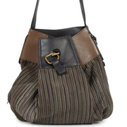 Authentieke tweedehands Delvaux Brown Toile De Cuir Faust Bag aan de juiste prijs veilig online bij LabelLOV webshop luwe merken winkelen Antwerpen België