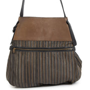 Authentic secondhand Delvaux Brown Toile De Cuir Faust Bag at the right price safe and secure online webshop LabelLOV luxury brand Antwerp Belgium
