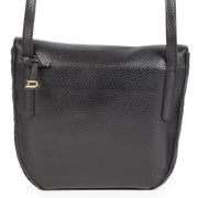 Authentic Delvaux Toile De Cuir Black Crossbody secondhand at the right price safe and secure online LabelLOV luxury brand Antwerp Belgium