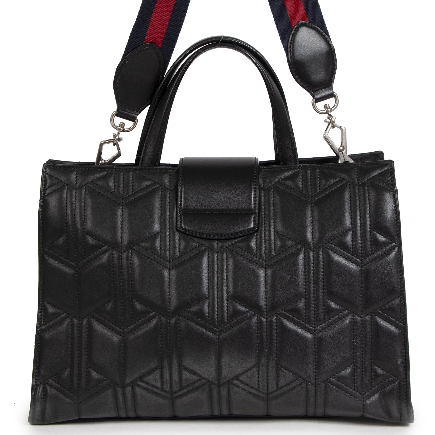 Authentieke Tweedehands Gucci Black Dionysus Top Handle Bag + Web Strap juiste prijs veilig online shoppen luxe merken webshop winkelen Antwerpen België mode fashion