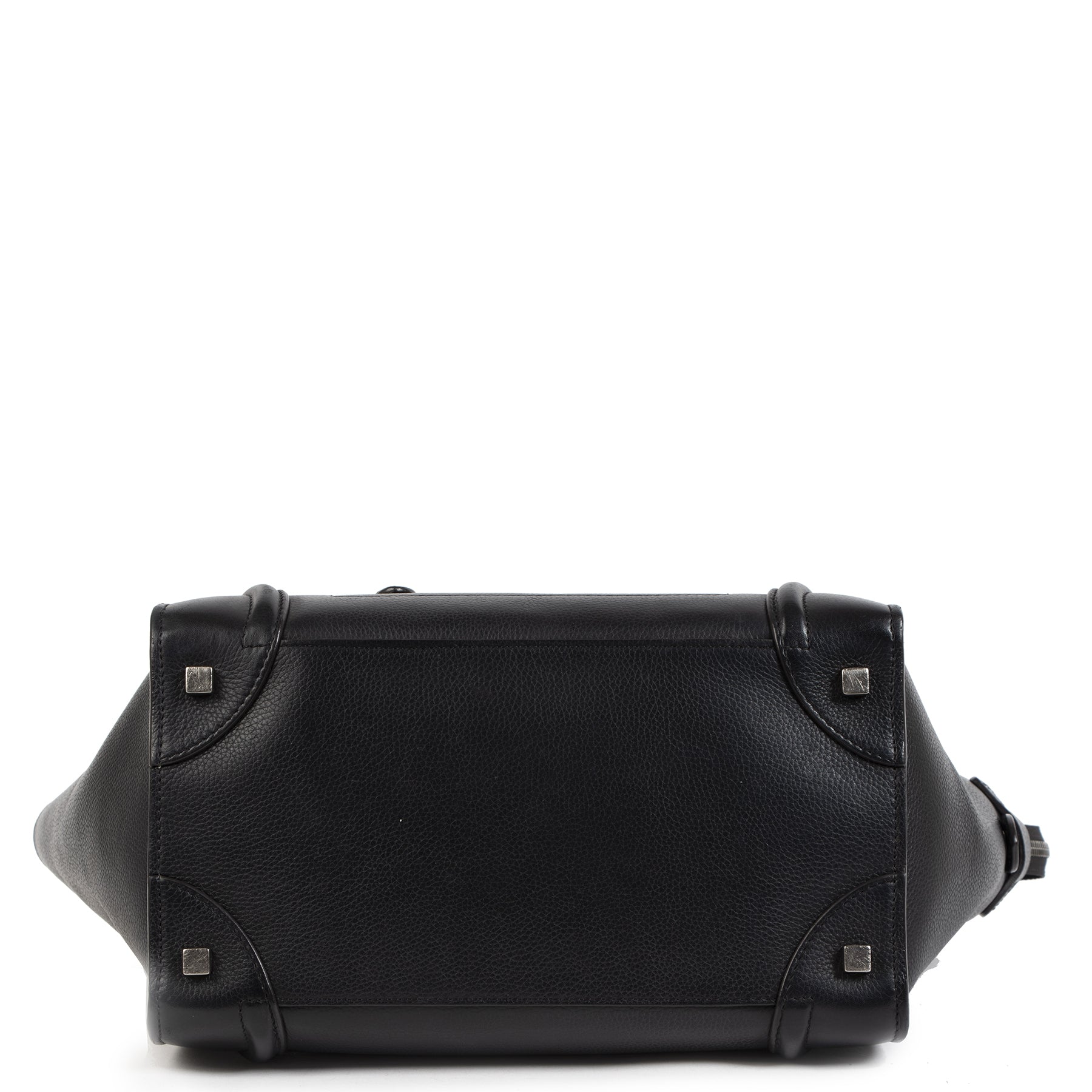 Céline Black Leather Mini Luggage Handbag