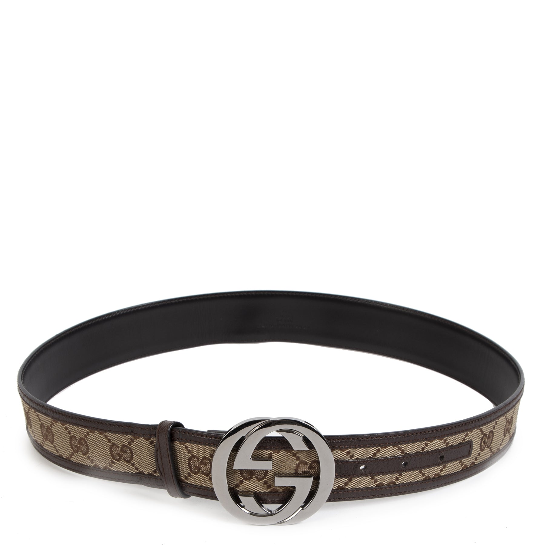Gucci Monogram Interlocking GG Belt - Size 80