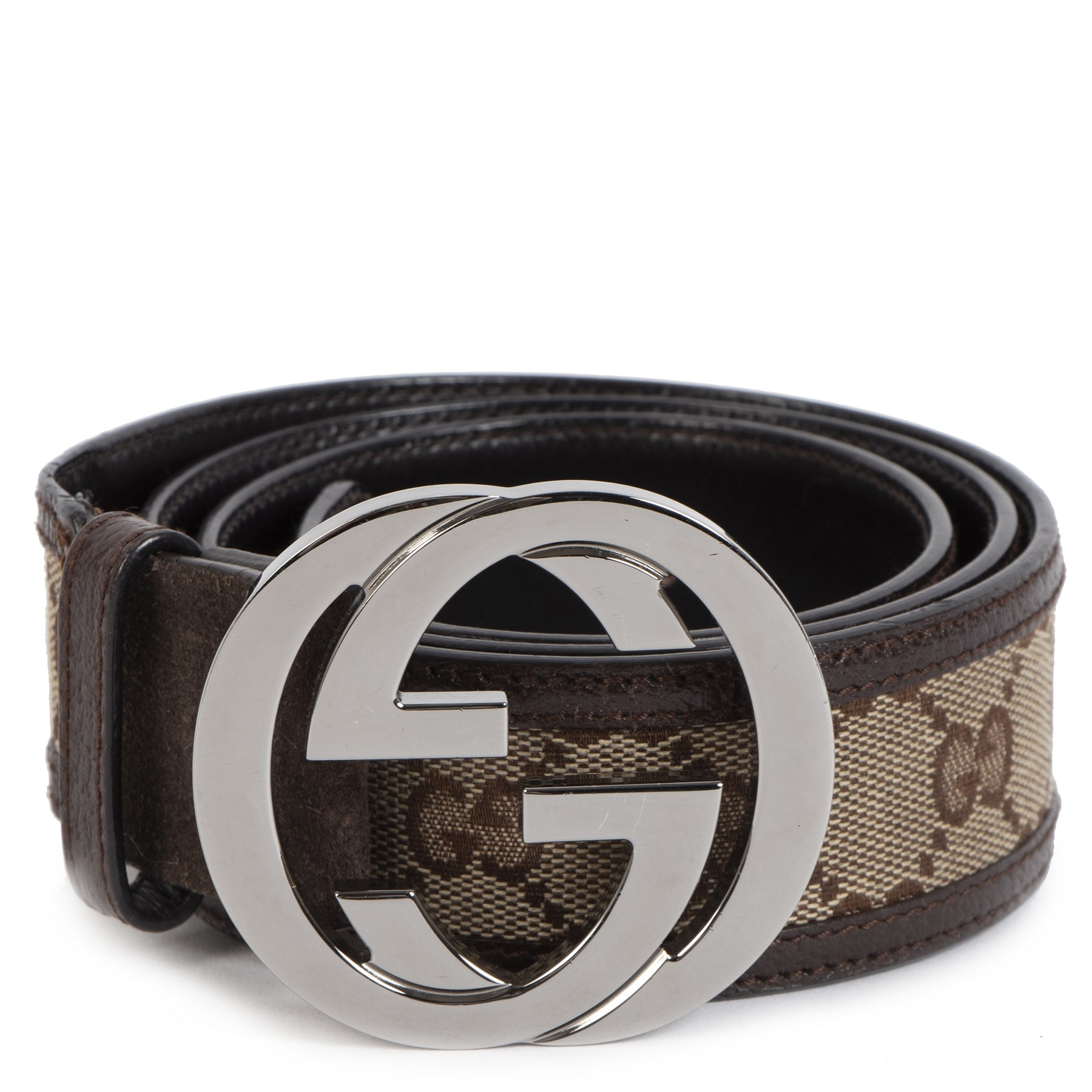 Gucci Monogram Interlocking GG Belt - Size 80