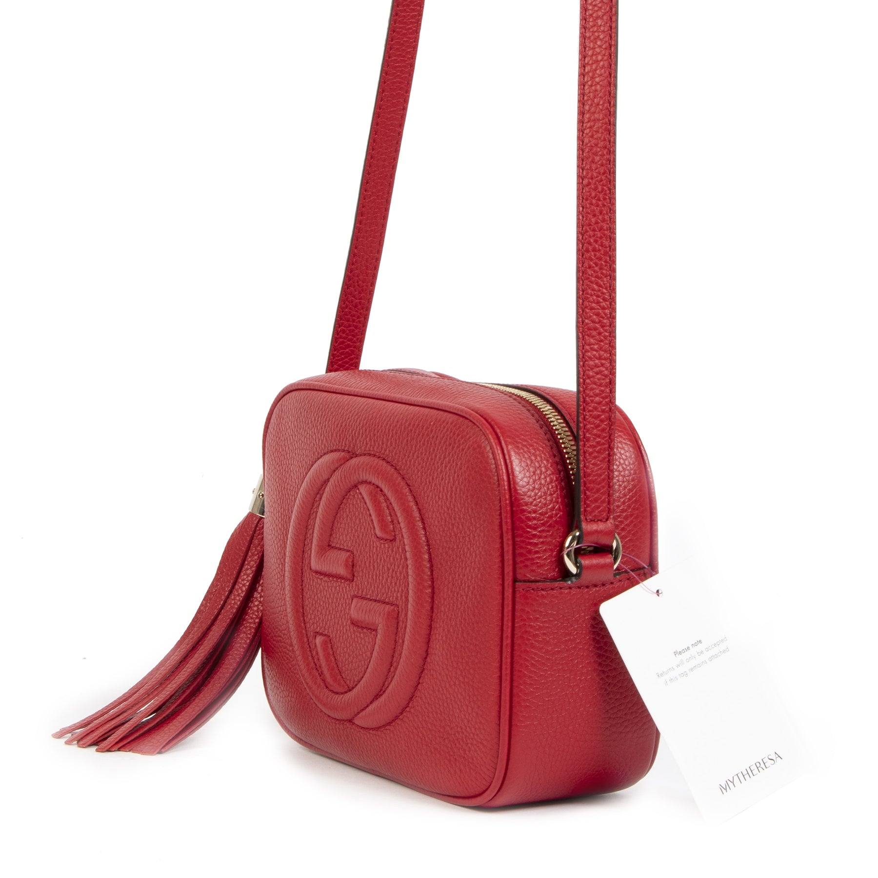 Gucci Soho Disco Red Crossbody Bag pour le meilleur prix chez Labellov à Anvers