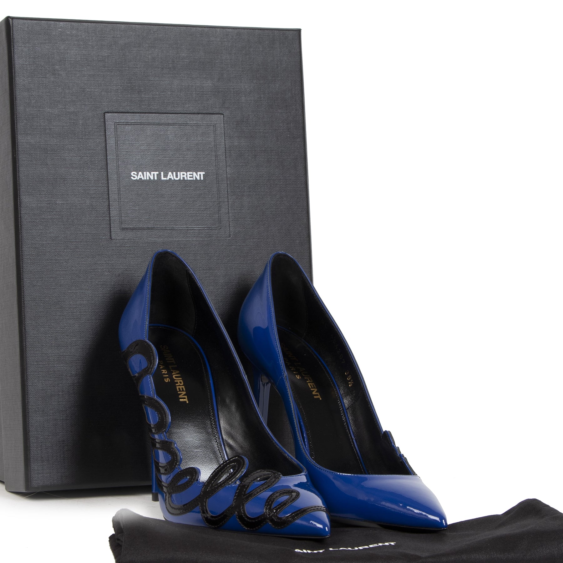 Authentic secondhand Saint Laurent Anja Appelle Moi pumps - Size 38.5 designer shoes high heels designer brands fashion luxury vintage webshop safe secure online shopping worldwide shipping delivery