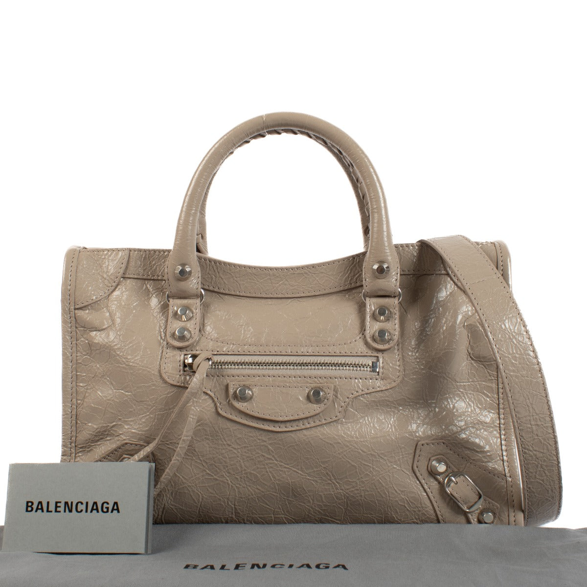 Balenciaga Stone Beige Arena Le City Small Bag