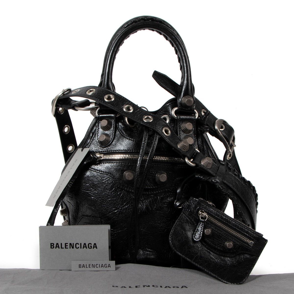 Balenciaga Le Cagole XS Black Bucket Bag