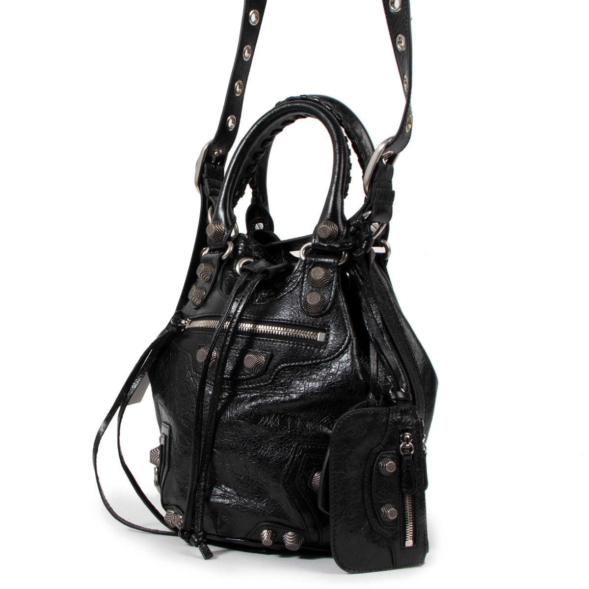 Balenciaga Le Cagole XS Black Bucket Bag