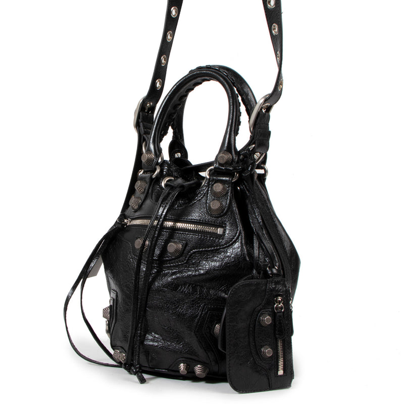Balenciaga Le Cagole Small Black Bucket Bag
