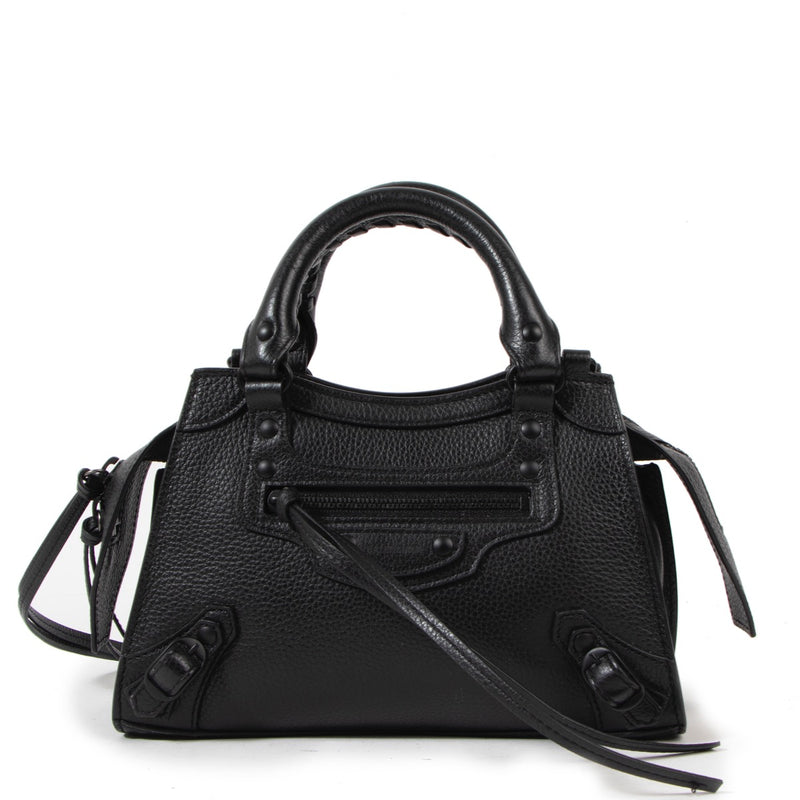 Shop safe online at Labellov in Antwerp this 100% authentic second hand Balenciaga Black Mini Neo Classic Shoulder Bag