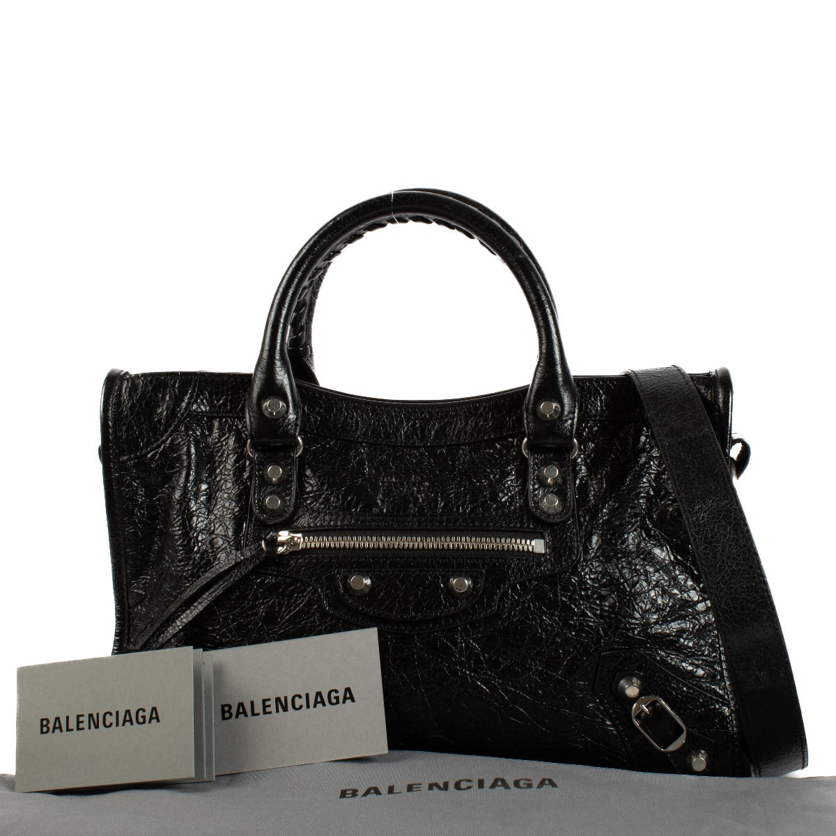 Balenciaga Black Arena Le City Small Bag