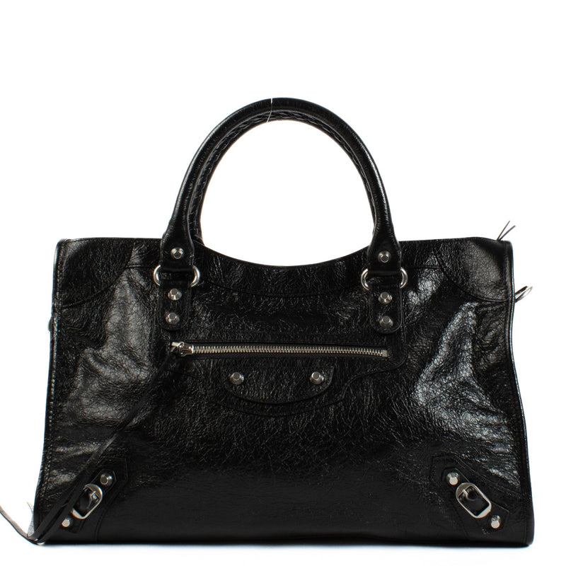 Balenciaga Black Arena Le City Medium Bag