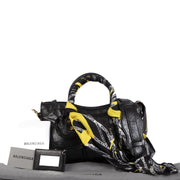 Balenciaga Black Classic Gold City S Scarf Bag