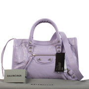 Balenciaga Lilac Arena Le City Small Bag