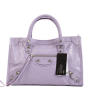 Balenciaga Lilac Arena Le City Small Bag
