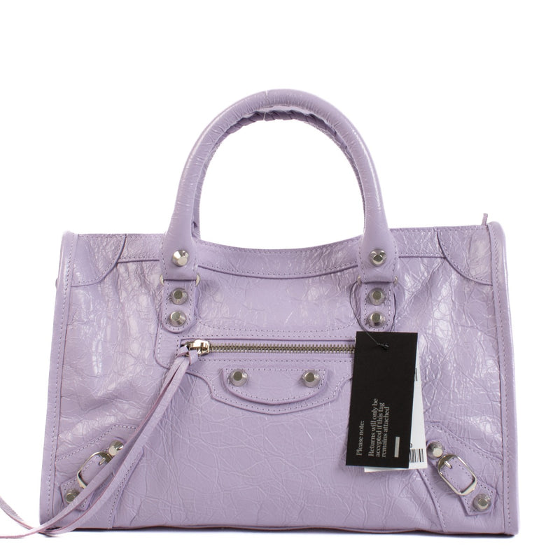 Balenciaga Lilac Arena Le City Small Bag