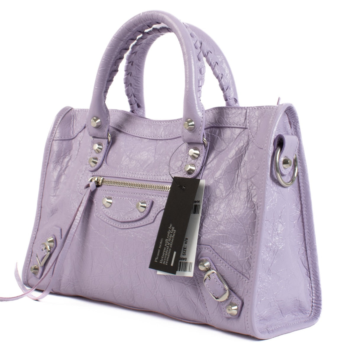 Balenciaga Arena Le City Small Tas Lichtpaars