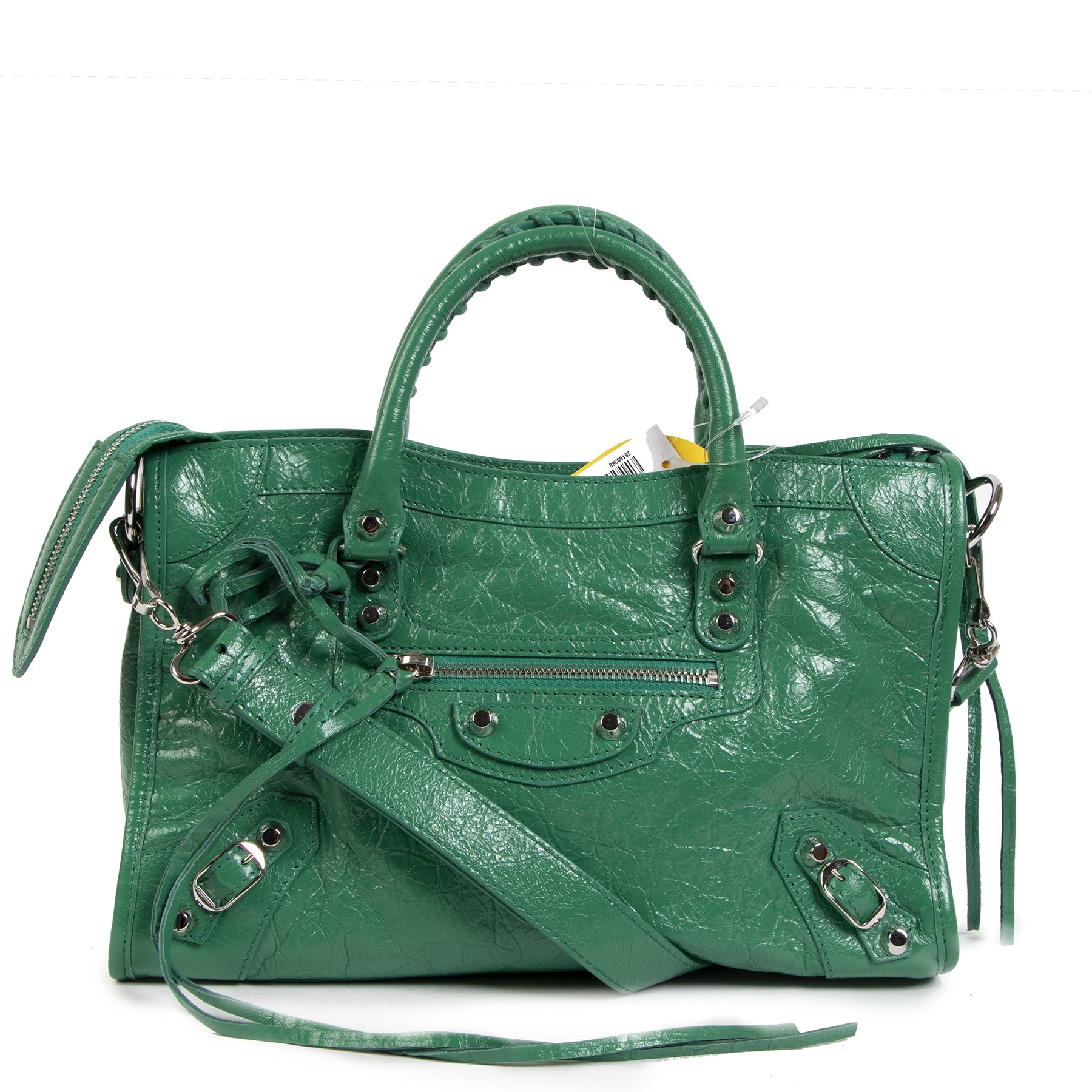 Authentique seconde-main vintage Balenciaga Green Classic City S Bag achète en ligne webshop LabelLOV