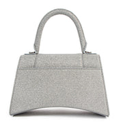 Balenciaga Hourglass XS Silver Glitter Bag
