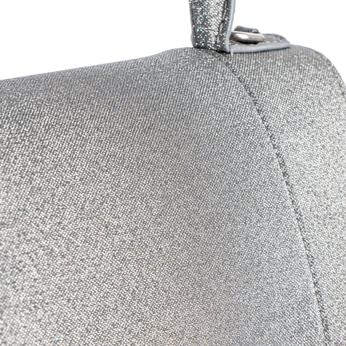 Balenciaga Hourglass XS Silver Glitter Bag