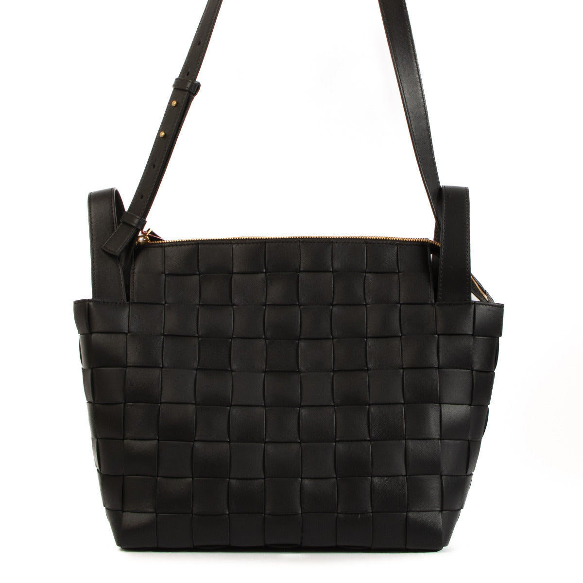 Bottega Veneta Zwarte Cassette Bowlingtas