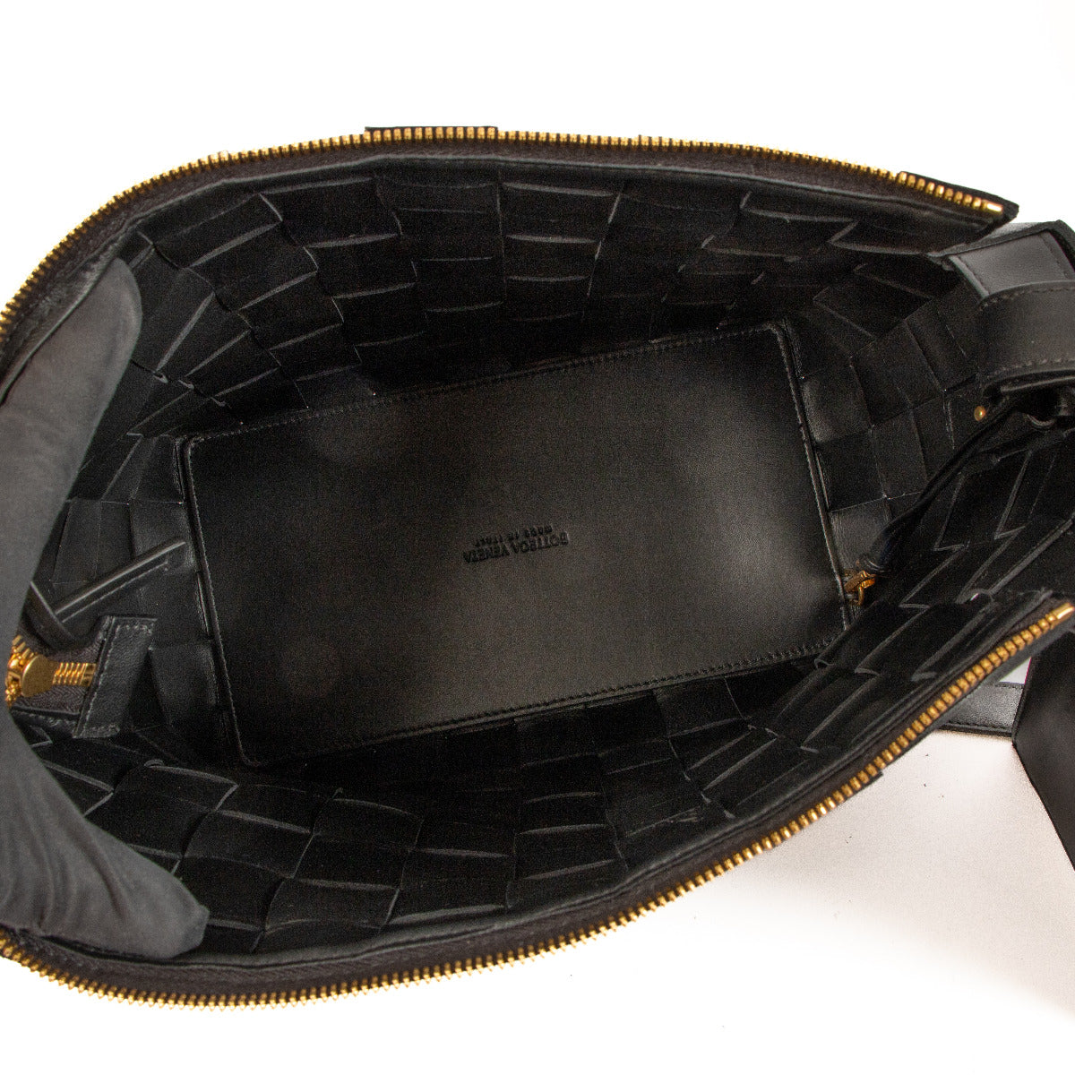 Bottega Veneta Zwarte Cassette Bowlingtas