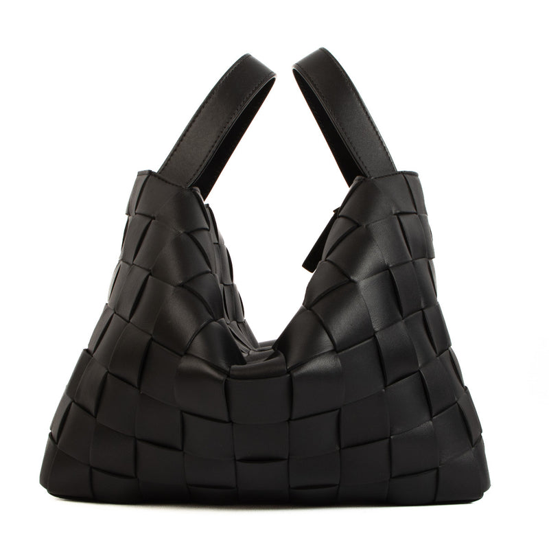 Bottega Veneta Black Cassette Bowling Bag