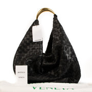 Bottega Veneta Black Intrecciato Foulard Bag