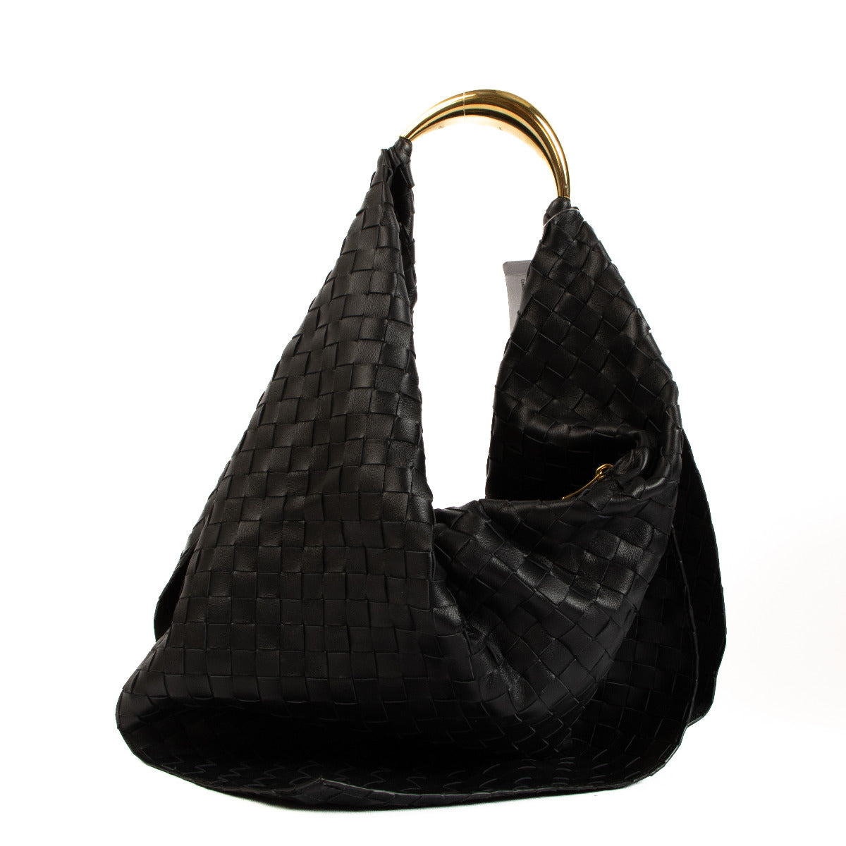 Bottega Veneta Black Intrecciato Foulard Bag