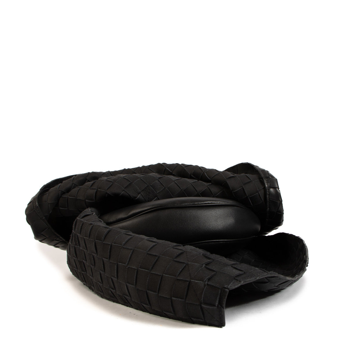 Bottega Veneta Black Intrecciato Foulard Bag