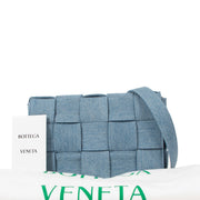 Bottega Veneta Blue Denim Casette Shoulder bag