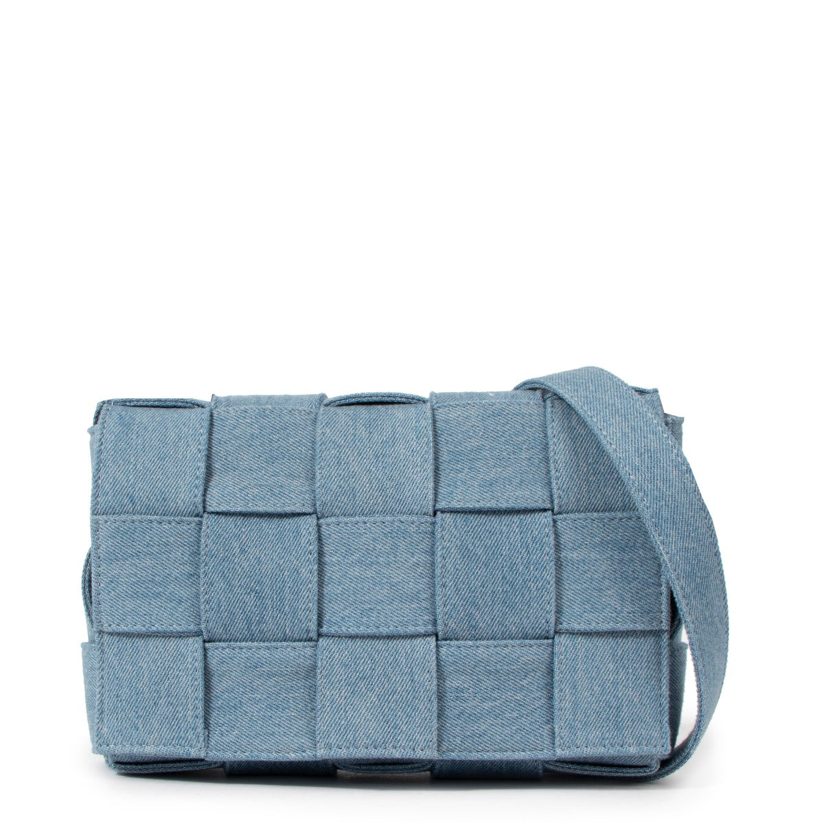 Bottega Veneta Blue Denim Casette Shoulder bag
