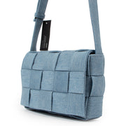 Bottega Veneta Blue Denim Casette Shoulder bag
