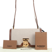 Burberry Small TB Canvas Shoulder Bag