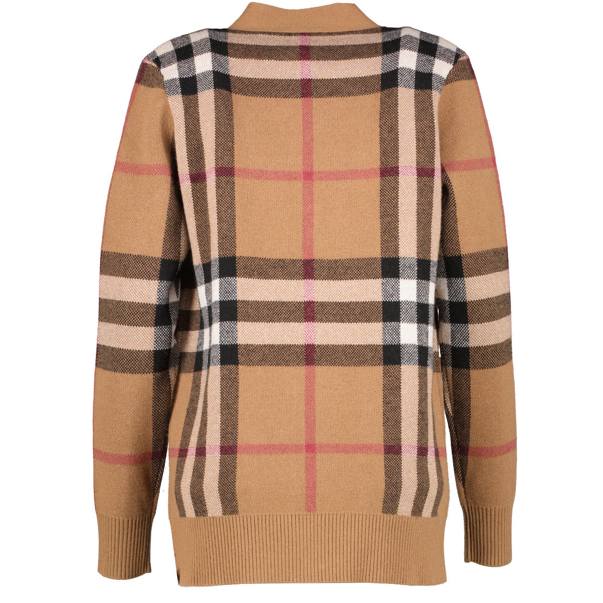 Burberry Brown Check Cardigan - size XXS aan de beste prijs bij Labellov tweedehands designer handtassen en accessoires.