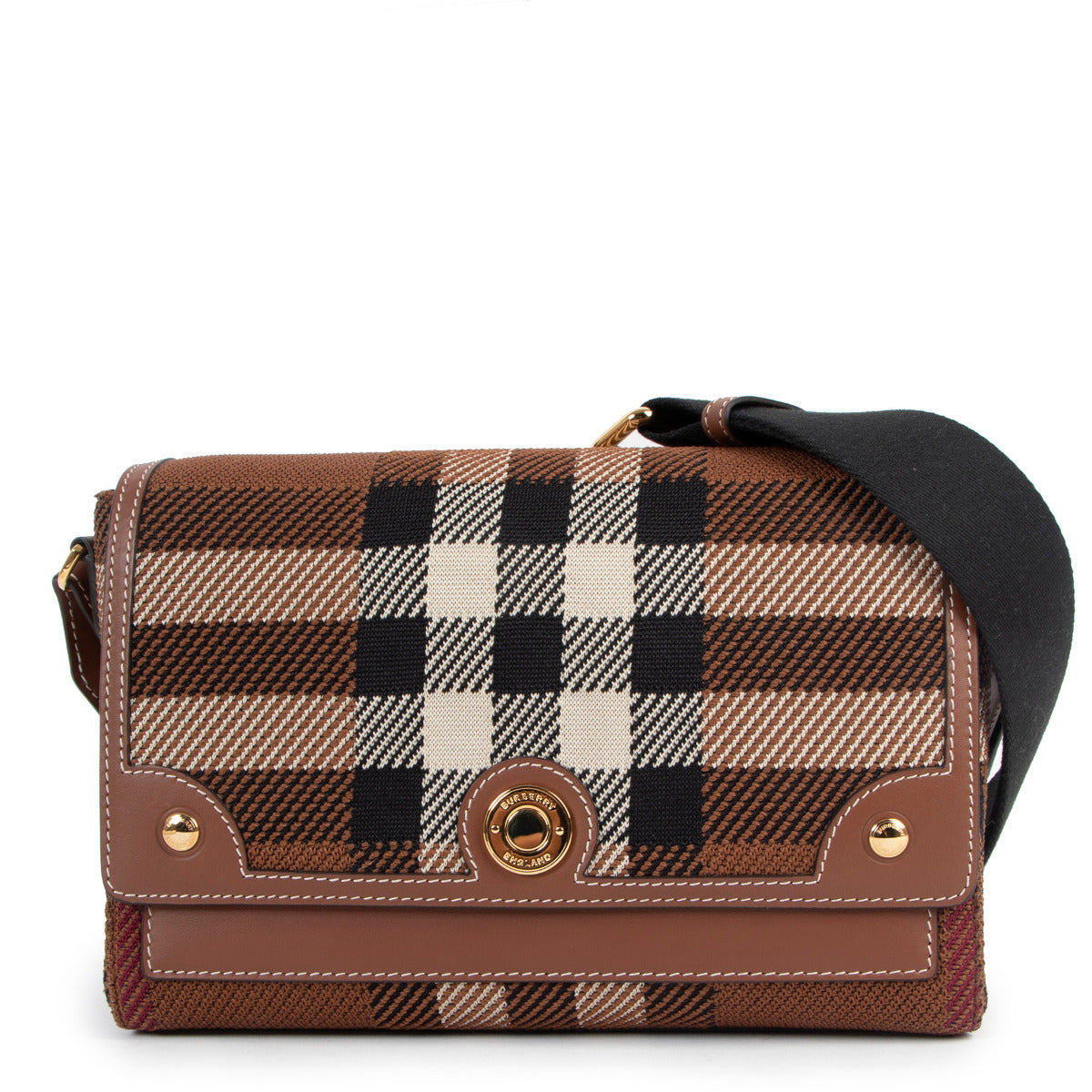 Burberry Note Medium Checked Crossbody Bag for the best price at Labellov secondhand luxury