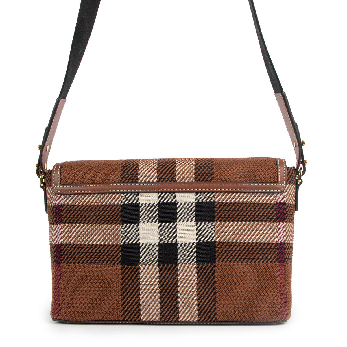Sac à bandoulière Burberry Note moyen à carreaux