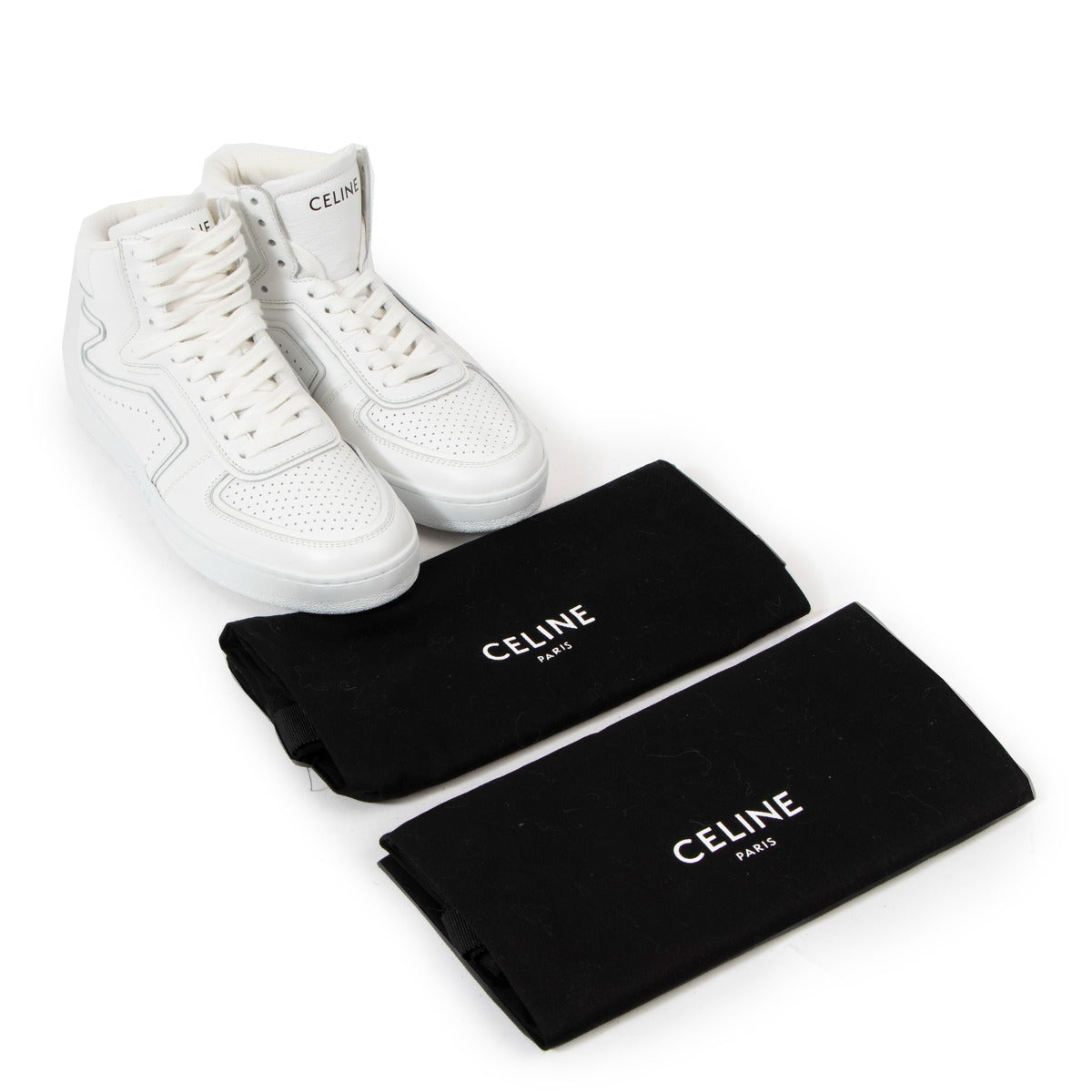 Celine CT-01 Z Leather High-Top Sneakers - Size 36