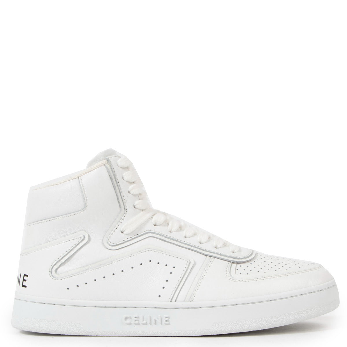 Celine CT-01 Z Leather High-Top Sneakers - Size 36