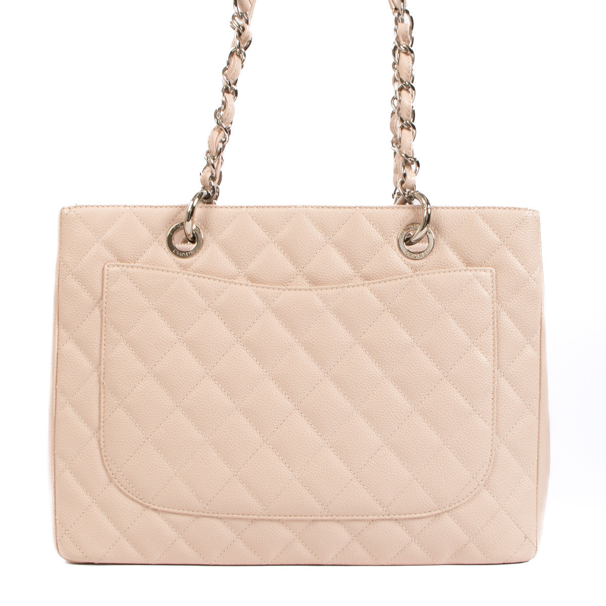 Chanel Lichtroze Caviar GST Grand Shopping Tote Tas