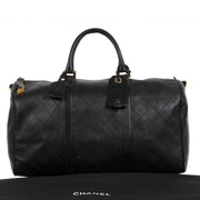 Authentic second-hand vintage Chanel Vintage Boston Travel Bag buy online webshop LabelLOV