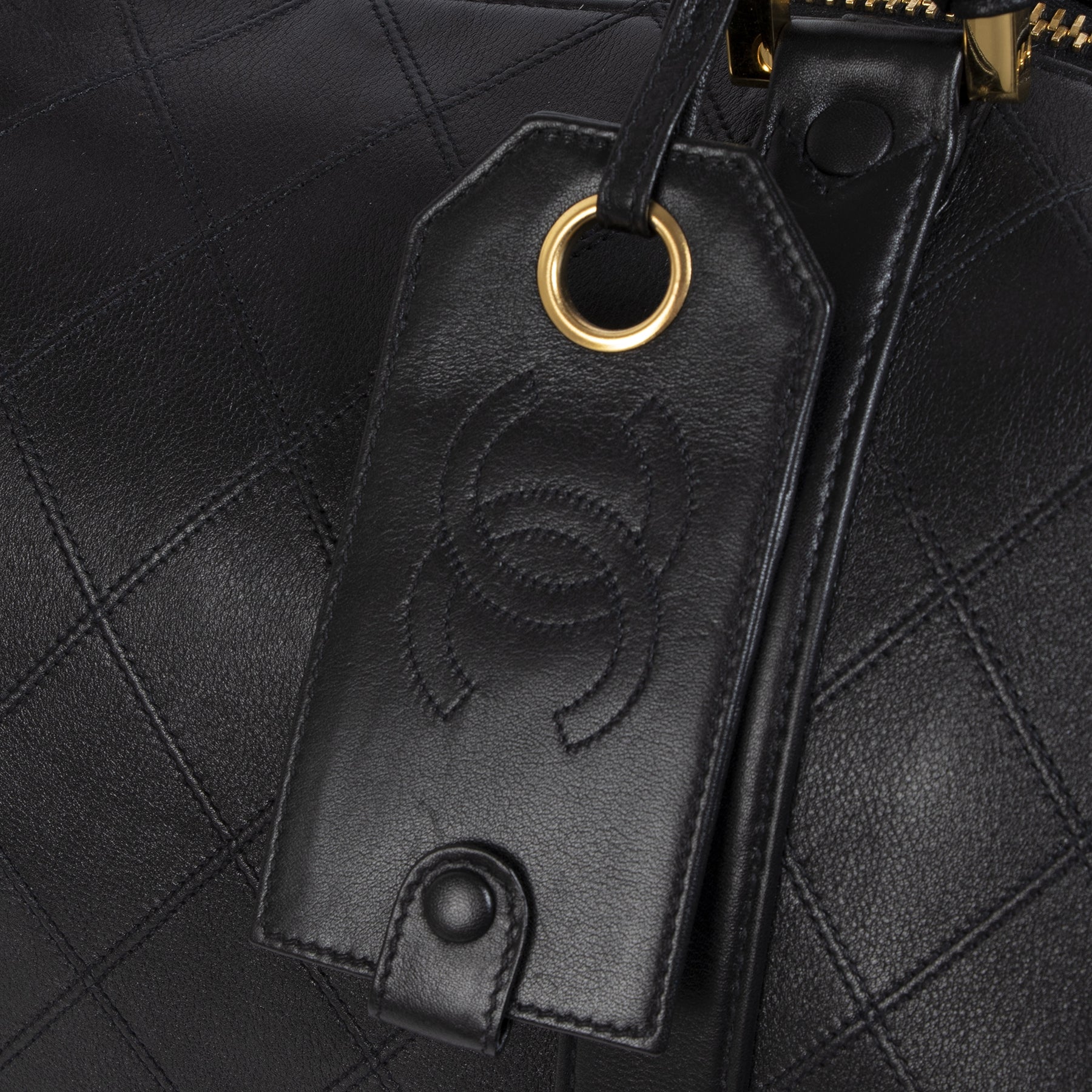 Authentic second-hand vintage Chanel Vintage Boston Travel Bag buy online webshop LabelLOV