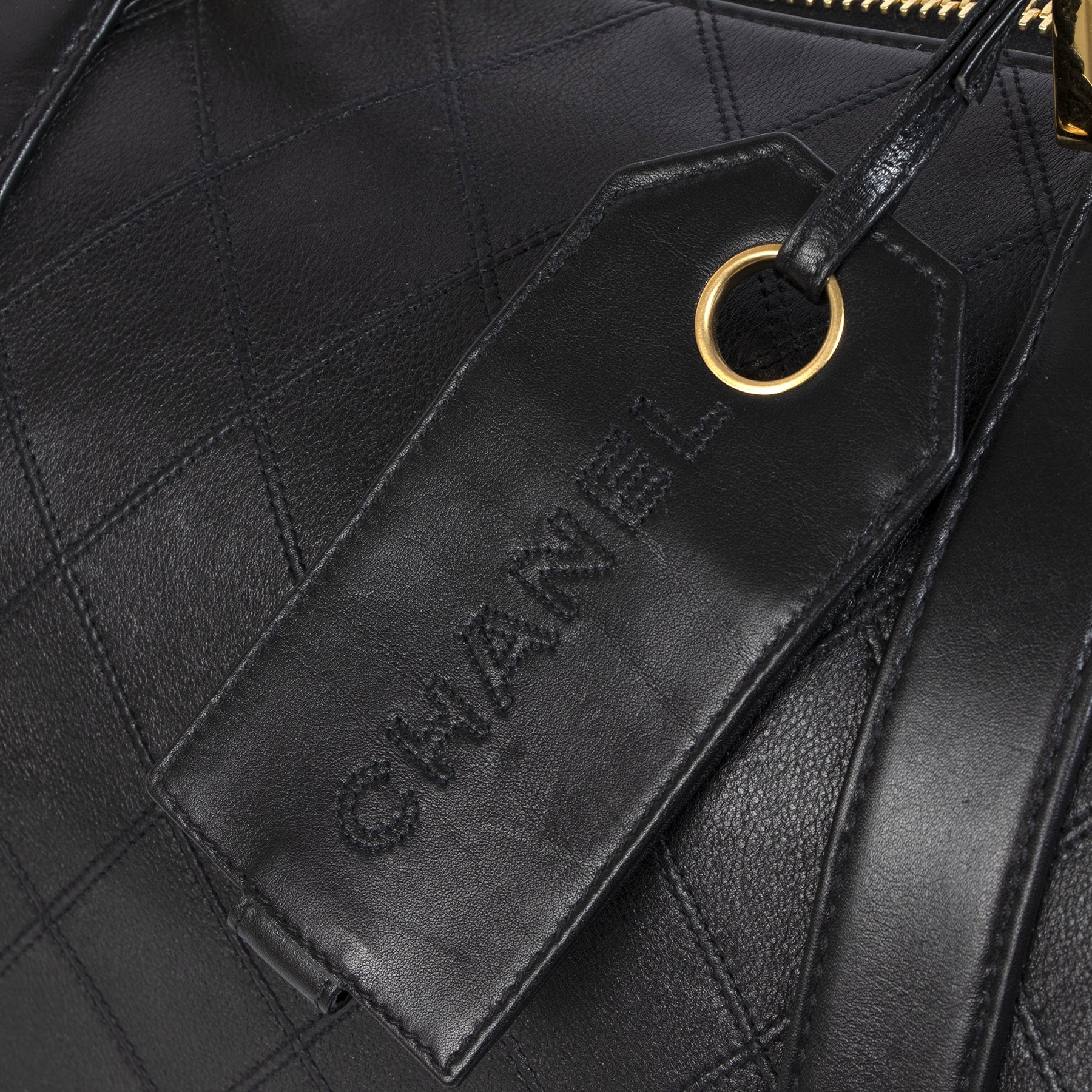 Authentique seconde-main vintage Chanel Vintage Boston Travel Bag achète en ligne webshop labelLOV