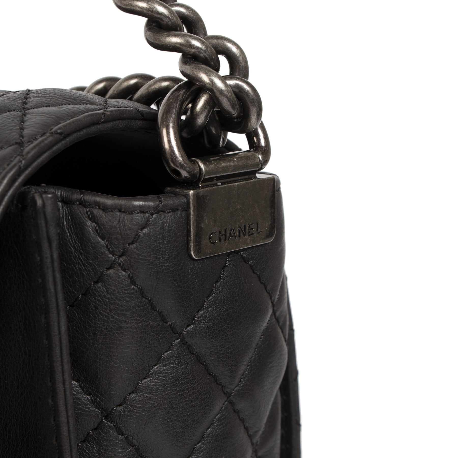 Authentieke Tweedehands Chanel XL Le Boy Reverso Bag juiste prijs veilig online shoppen luxe merken webshop winkelen Antwerpen België mode fashion