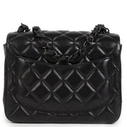 Chanel So Black Mini Classic Square Lambskin Leather Flap Bag