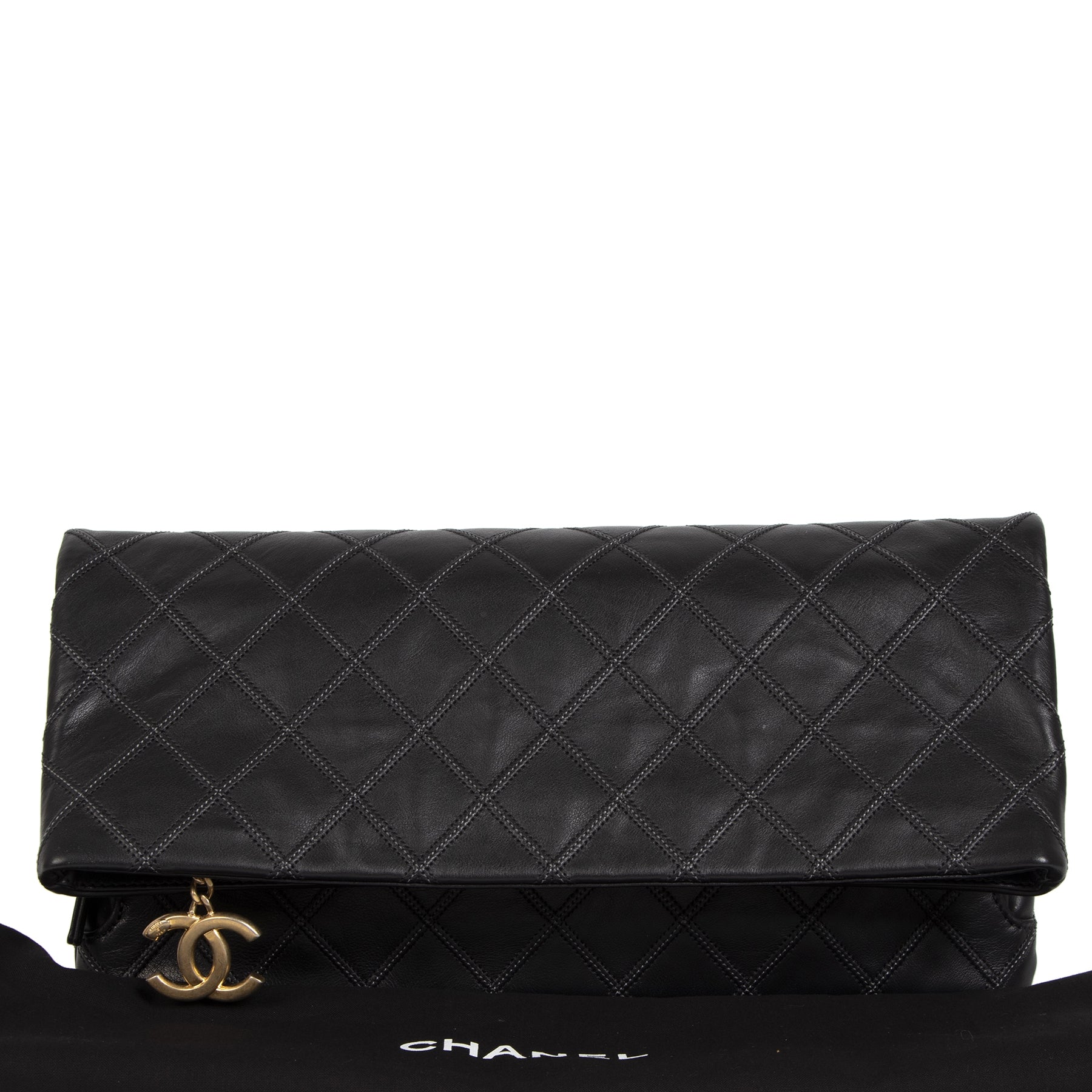 Chanel Black Quilted Clutch Bag aan de beste prijs bij Labellov