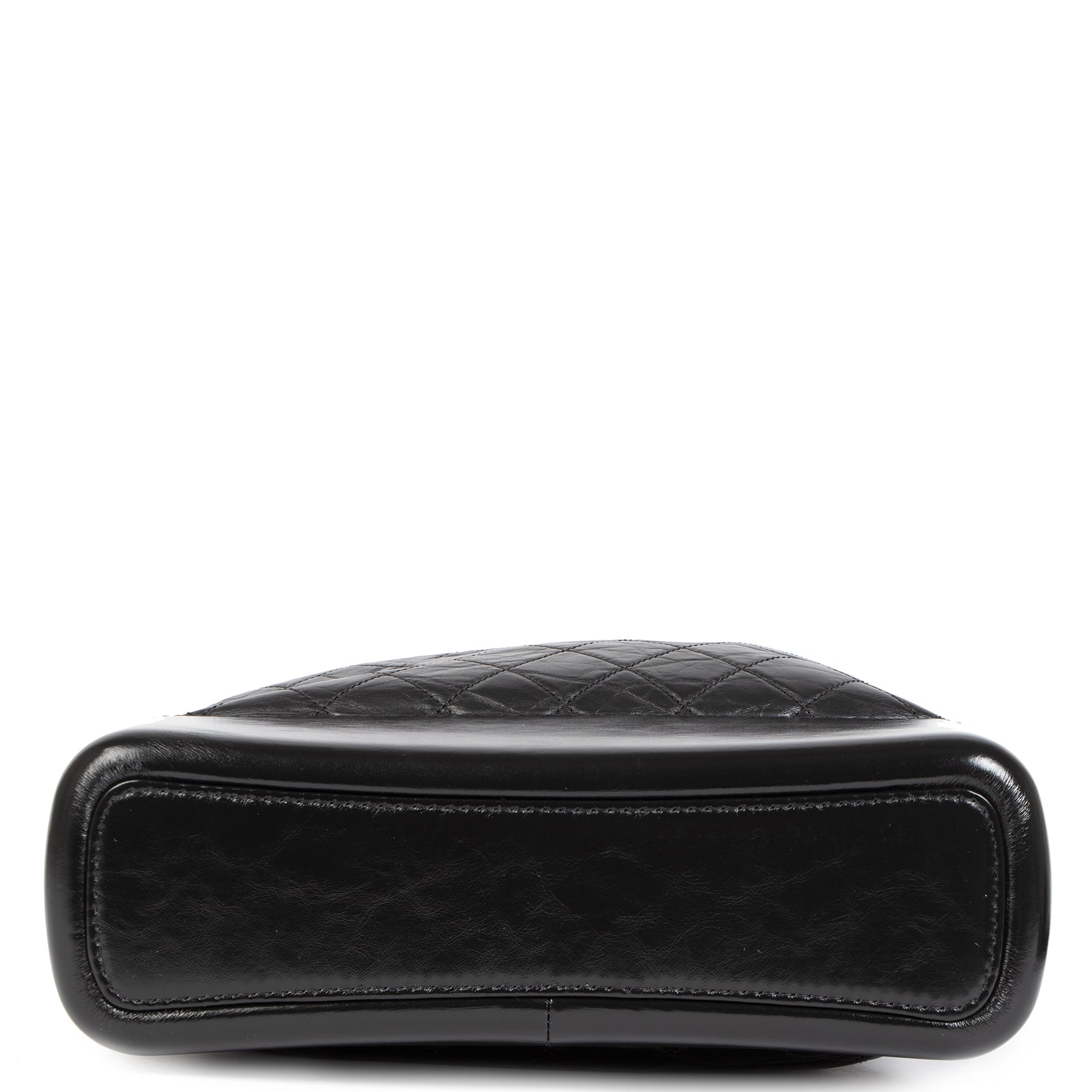 Authentieke Tweedehands Chanel Gabrielle Black Quilted Aged Calfskin Large Hobo Bag juiste prijs veilig online shoppen luxe merken webshop winkelen Antwerpen België mode fashion